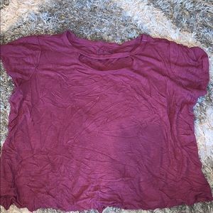 Maroon t-shirt